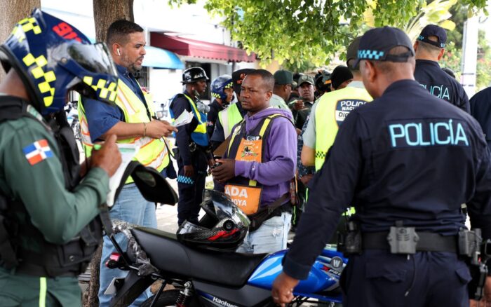 INTRANT y organismos de seguridad intervienen 15 paradas de motoconcho; eliminan tres, retienen 64 motocicletas y realizan 247 pruebas de alcoholemia