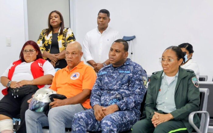Cruz Roja Santo Domingo Oeste conoce avances del Hospital de Engombe junto a otras instituciones